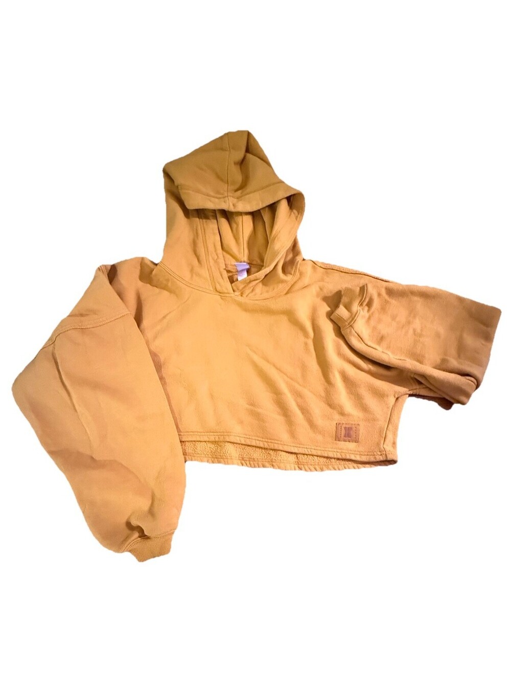 Savage X Fenty 1X Women’s Mustard Yellow Cropped Hoodie